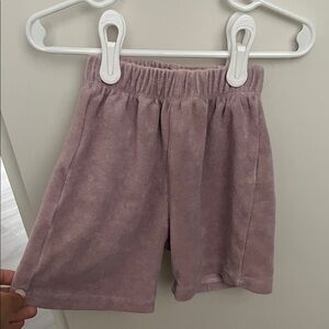 Zara Kids Lavender Terry  Shorts